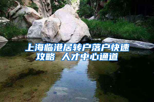 上海临港居转户落户快速攻略 人才中心通道