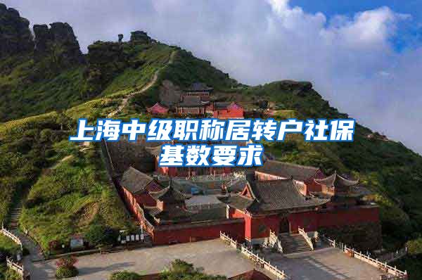 上海中级职称居转户社保基数要求