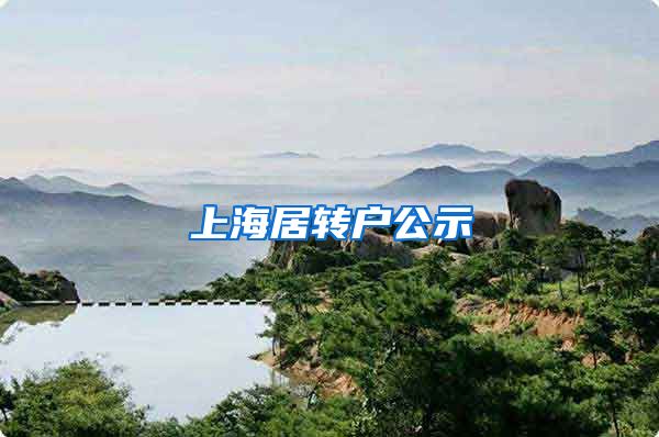 上海居转户公示